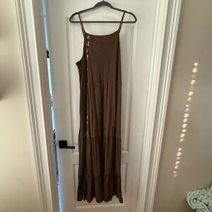 Z Supply Rory Tiered slub maxi dress.  NWT